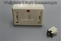 Bộ Wallplate Commscope loại 1, 2 cổng gồm những gì? Chi tiết từng loại