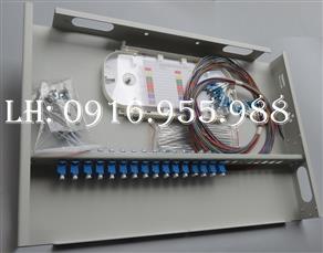 TLTELECOM Hộp phối quang ODF 16 core LC Duplex 19 inch cố định