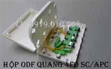 TL-TELECOM Hộp phối quang ODF FTTH 4fo vỏ nhựa chuẩn SC/APC