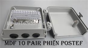 POSTEF Hộp đấu dây, hộp cáp điện thoại 10 đôi - Vỏ Long Sơn, phiến POSTEF POSTEF HD